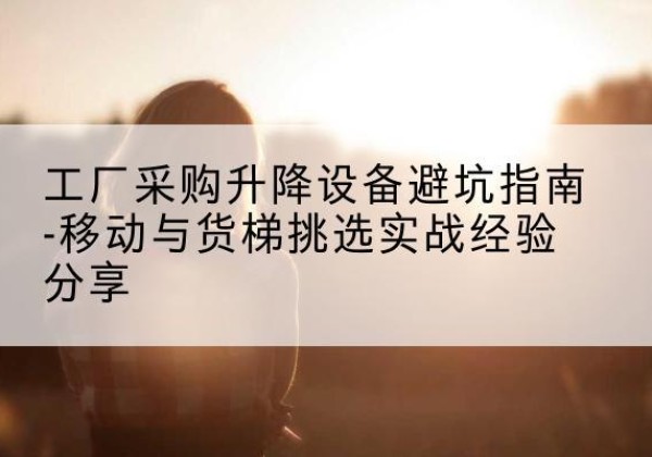 宝丰移动式升降机怎么选-工厂采购升降设备避坑指南-移动与货梯挑选实战经验分享