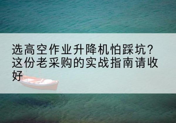 宝丰高空作业升降机厂家推荐-选高空作业升降机怕踩坑？这份老采购的实战指南请收好